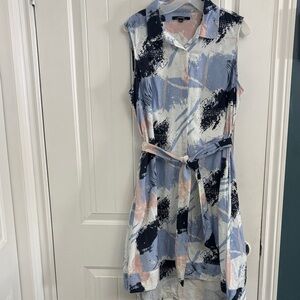 CHARLIE B Cotton & Linen Sleeveless Dress